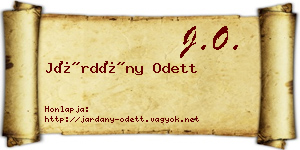 Járdány Odett névjegykártya